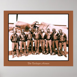(enhanced) The Tuskegee Airmen (20 by 16 inch) Poster