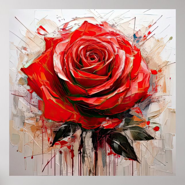 Enhancing Decor with Blooming Rose Designs Poster (Framsidan)