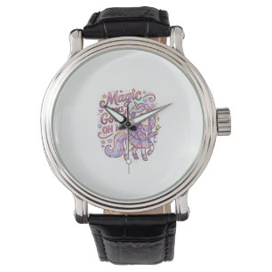 Enhavsmagi Ser Bra Ut På Mig Grafisk Design Vit Armbandsur