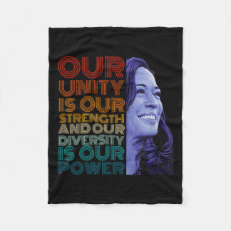 Enhet är vår starka mångfald är vår makt Kamal Fleecefilt