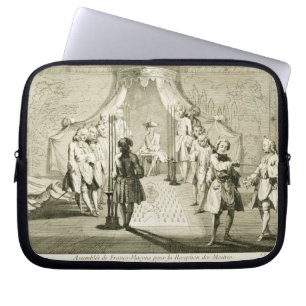 Enhet av fria Masons för påbörjandet av morsor Laptop Sleeve