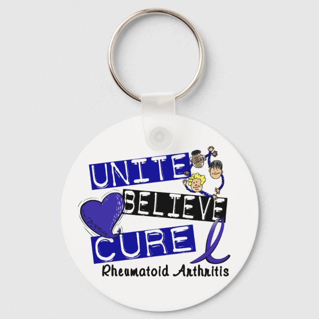ENHET BELIEVE CURE Rreumatoid artrit Nyckelring (Framsida)