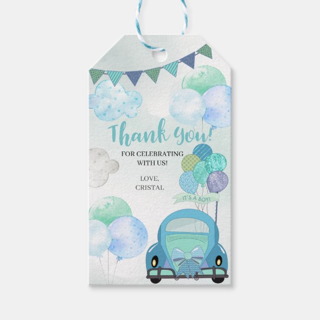 Enhet efter favoriter för babyvisningsprogrammet presentetikett (Framsidan)