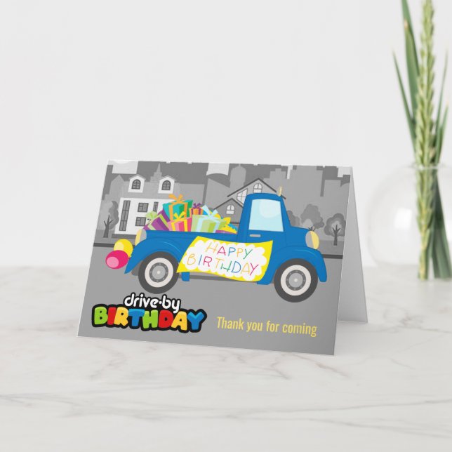 Enhet efter födelsedagsfest kort (Framsida)