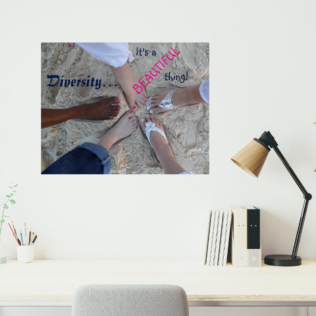 Enhet! Etnisk mångfald Rum Point Caymanöarna Poster (Skapare uppladdad)