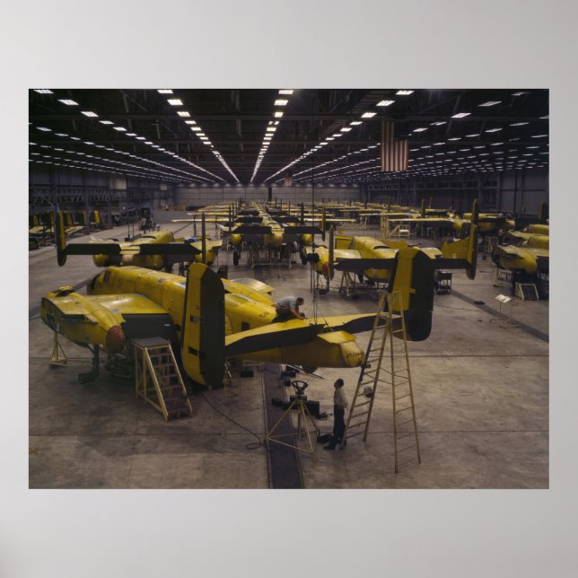 Enhet för bombplan B-25 Poster (Framsidan)