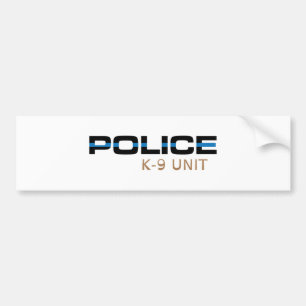 Enhet för polis K-9 Bildekal