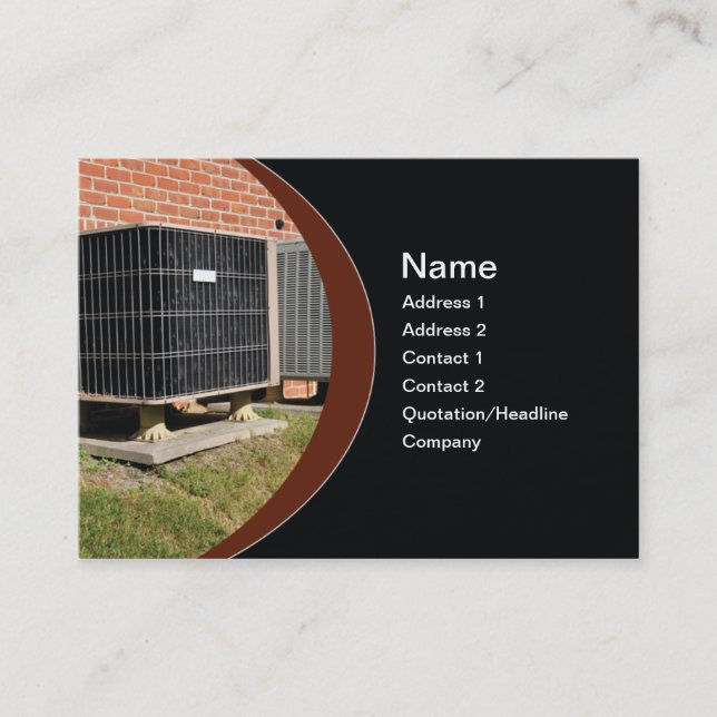 enhet för utomhuskonditionering av luft visitkort (Framsida)