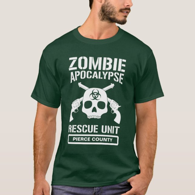Enhet för Zombieapokalypsrädding Tee (Framsida)