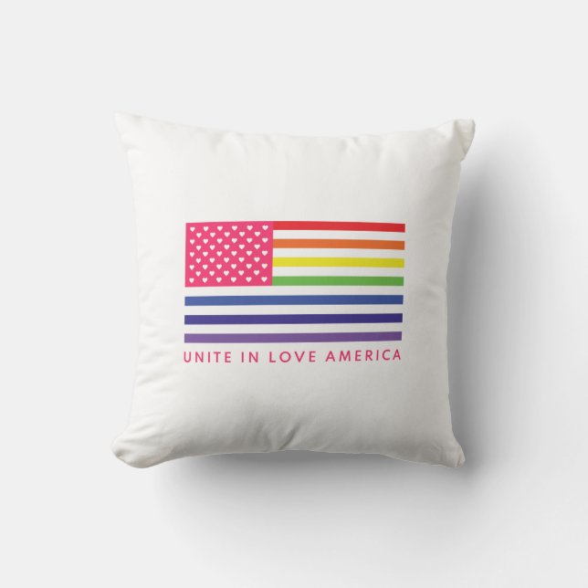 Enhet i Kärlek Amerika - Cushion Kudde (Framsida)