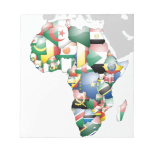Enhet i mångfald: Afrikans insamling av Flaggor Anteckningsblock