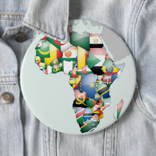 Enhet i mångfald: Afrikans insamling av Flaggor Knapp