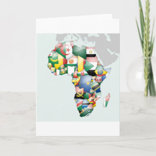 Enhet i mångfald: Afrikans insamling av Flaggor Kort