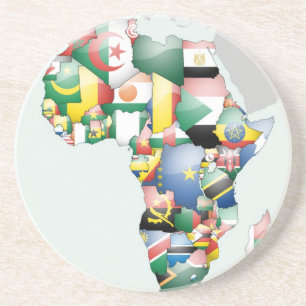 Enhet i mångfald: Afrikans insamling av Flaggor Underlägg