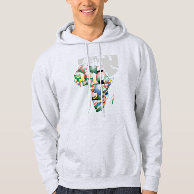 Enhet i mångfald: Afrikas flaggor samling Sweatshirt (Framsida)