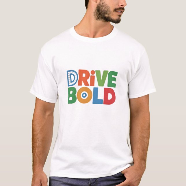 Enhet Manar T-Shirt Powerful Stil för drivrutiner (Framsida)