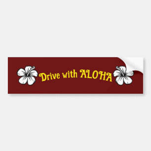 Enhet med ALOHA Bumper-etikett Bildekal