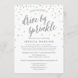 Enhet med Sprinkle efter babyvisning Inbjudningar