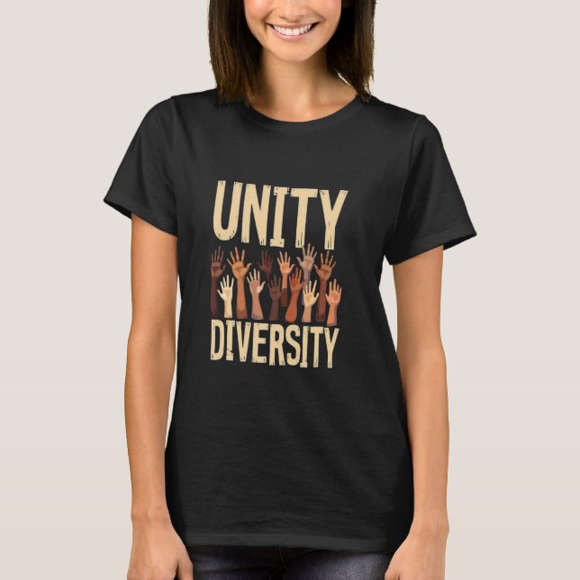 Enhet och mångfald t shirt (Framsida)