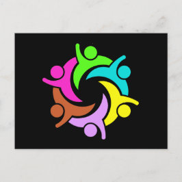 Enhet och teamarbete vykort