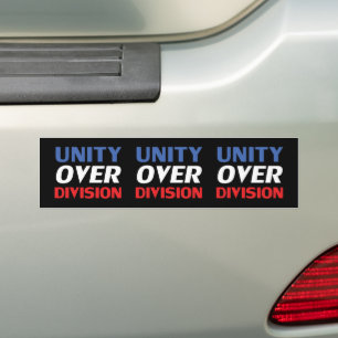 Enhet över division - röd, vit, blå, svart bildekal