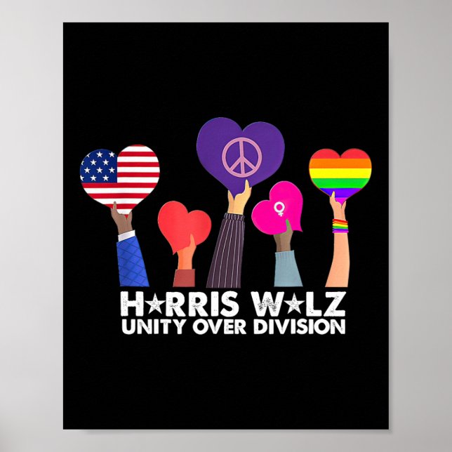 Enhet över huvudgrupp Harris 2024 Himmer 2024 Omrö Poster (Framsidan)