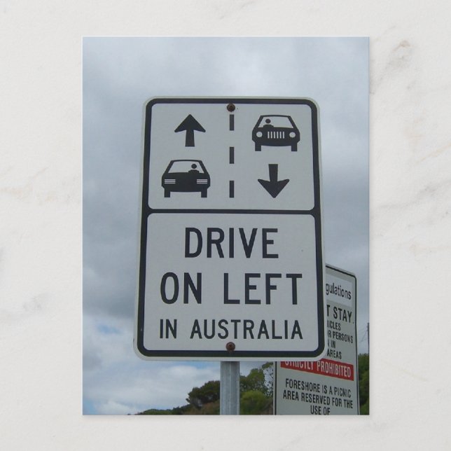 Enhet på Lämnat i Australien-signering Vykort (Framsida)