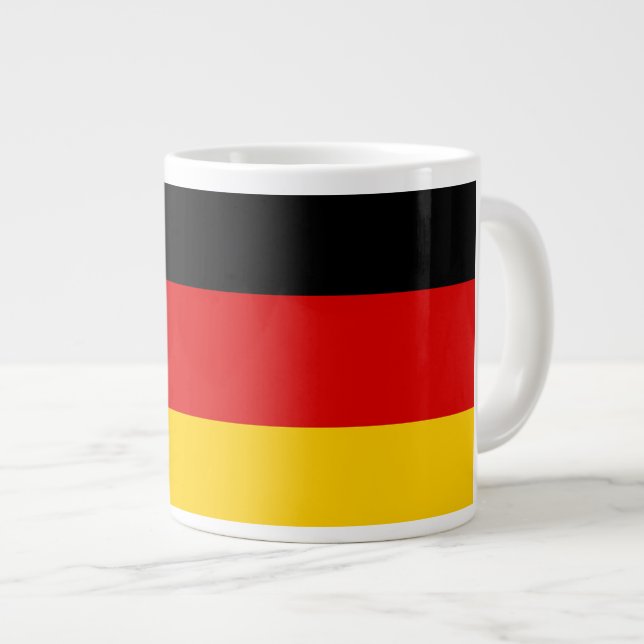 Enhet Rättvisa Frihet Tyskland Flagga Mugg Jumbo Mugg (Framsida höger)