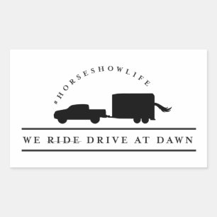 Enhet vid Dawn Sticker Rektangulärt Klistermärke