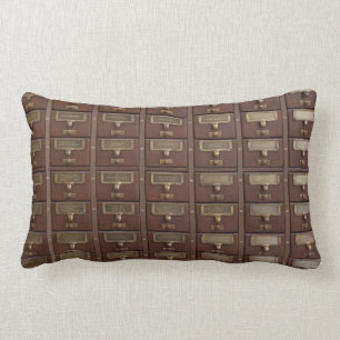 Enheter för vintagelånekortkatalog lumbarkudde