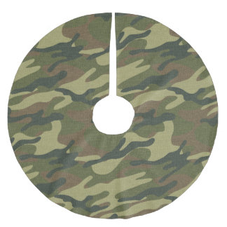 Enhetlig militär julgransmatta borstad polyester
