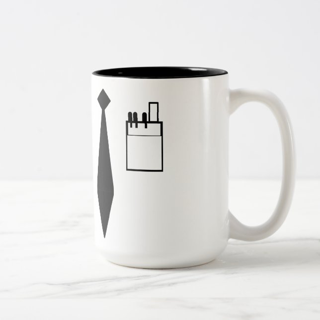 Enhetlig Nerd Två-Tonad Mugg (Höger)