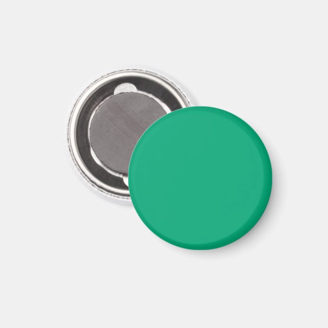 Enhetlig teal bakgrund med en jämn textur magnet (Front/Back)