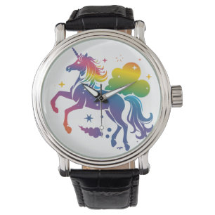 Enhetlig utformning av Rainbow färgad Armbandsur