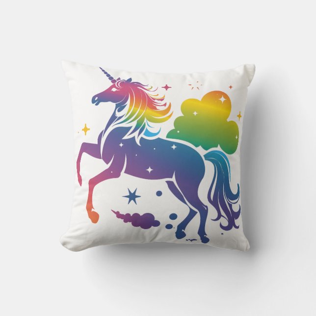 Enhetlig utformning av Rainbow färgad Kudde (Framsida)