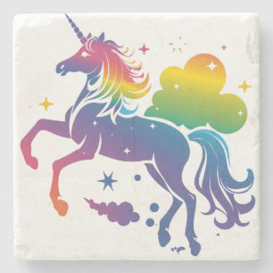 Enhetlig utformning av Rainbow färgad Stenunderlägg
