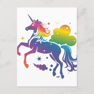 Enhetlig utformning av Rainbow färgad Vykort