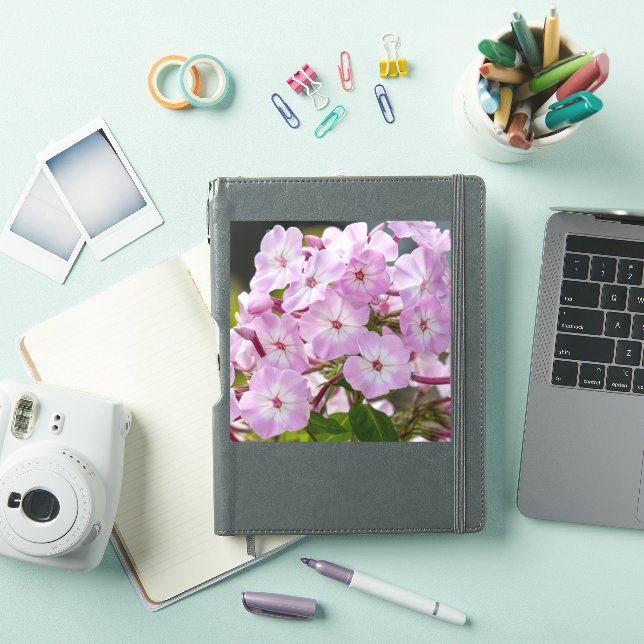 Enhetsblomning – Rosa flox Klistermärken (iPad skal)