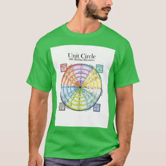 Enhetscirkel med radiella mått t shirt