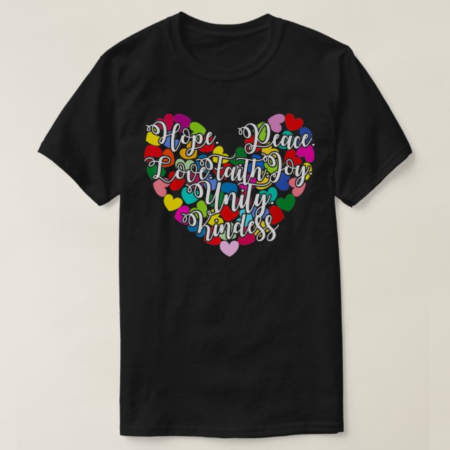 Enhetsdagen mot mobbning är en vänlig nationell mo t shirt (Design framsida)