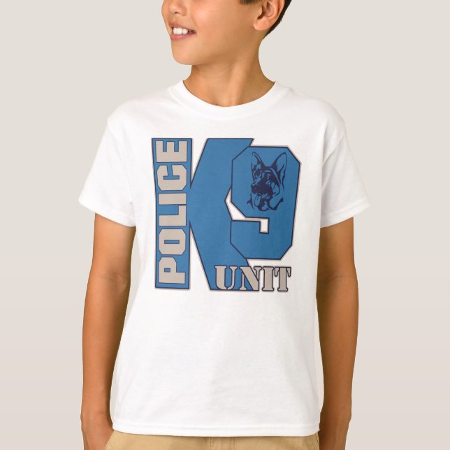 Enhetshund för polis K9 Tee Shirt (Framsida)