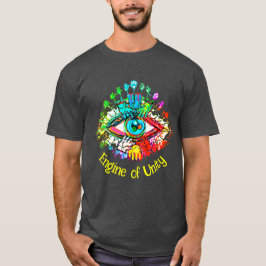 Enhetsmotor Bright Rainbow Färg T Shirt