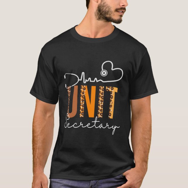 Enhetssekreterare Leopard Hebat Apprecision Fall T Shirt (Framsida)