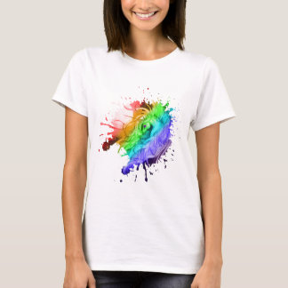 enhörnig hästpony equine pegasus rainbow vinge t shirt