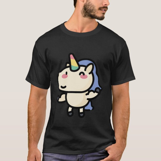 Enhörning     (1) t shirt (Framsida)