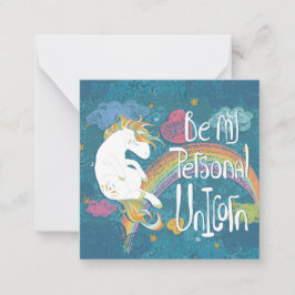 Enhörning Anteckningskort