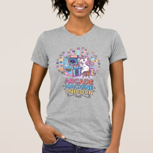 Enhörning Arkadmaskin Enhörning Utskriftsklar POD T Shirt