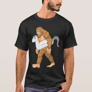 enhörning av bigfoot bassäng party t shirt