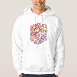 Enhörning Axolotl Enhörning Splash Whimsical Vit B Hoodie