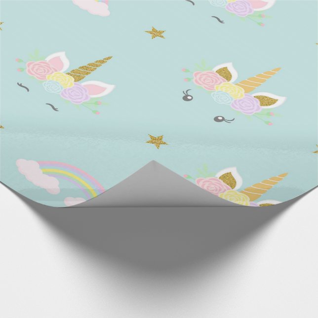 Enhörning Baby Shower Presentpapper (Hörn)